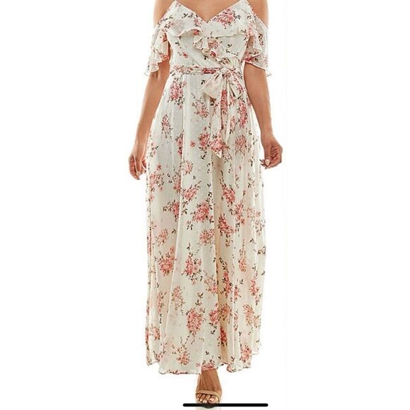 Premier Amour Women's Floral Maxi Dress Size 14 Wedding Summer Beach Pictures - Picture 4 of 16